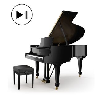 Steinway & Sons O-180 PE Spirio Zwart hoogglans