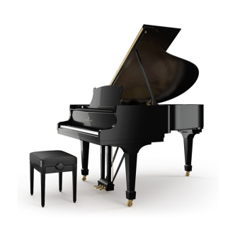 Steinway & Sons A-188 PE Zwart hoogglans