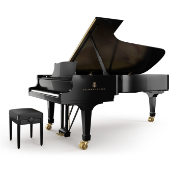 Steinway & Sons D-274 PE Noir poli