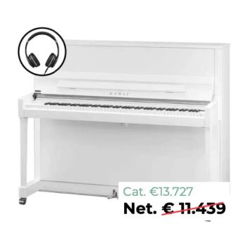 Kawai K300 AURES2 PWH Wit hoogglans