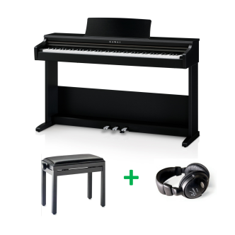 Kawai KDP-75 BUNDEL B Zwart gesatineerd