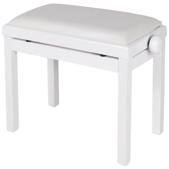 Maene Pianobank Wit Hoogglans Skai