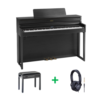 Roland HP704 PACK CH Noir satiné