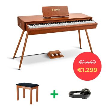 Donner DWP-20 BUNDLE Walnut satin