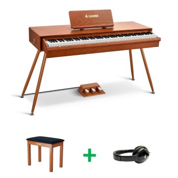 Donner DWP-20 BUNDLE Walnut satin