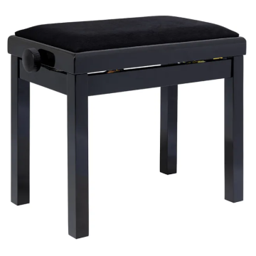 Maene Premium Piano bench Polished Black Vinyl