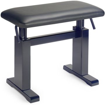 Hydraulic Piano Bench Black Satin