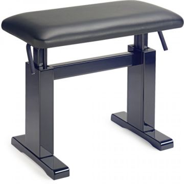 Hydraulic Piano Bench Black Polished