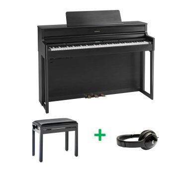 Roland HP704 BUNDEL CH Zwart gesatineerd