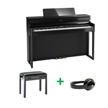 Roland HP704 BUNDLE PE Black polished