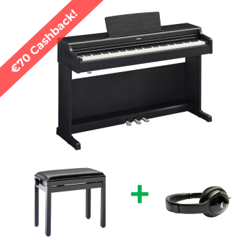 Yamaha Arius YDP-165 BUNDEL B Zwart gesatineerd