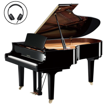 Yamaha C5X SH3 PE Noir poli