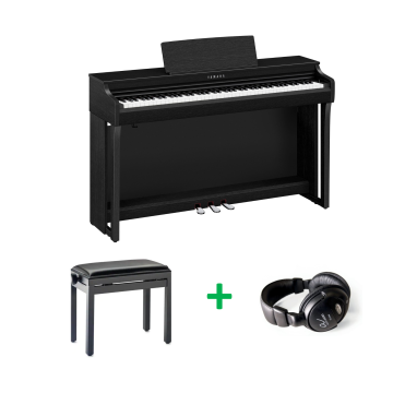 Yamaha Clavinova CLP-825 BUNDEL B Zwart gesatineerd