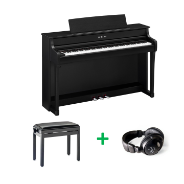Yamaha Clavinova CLP-845 BUNDEL B Zwart gesatineerd