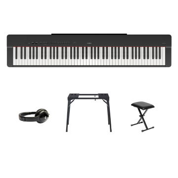 Yamaha P-225 BUNDLE B Black satin