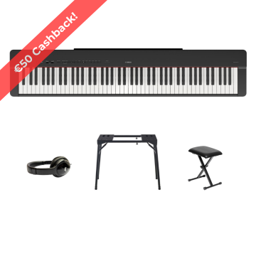 Yamaha P-225 BUNDLE B Black satin