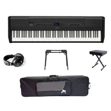 Yamaha P-525 PACK PORTABLE B Noir satiné