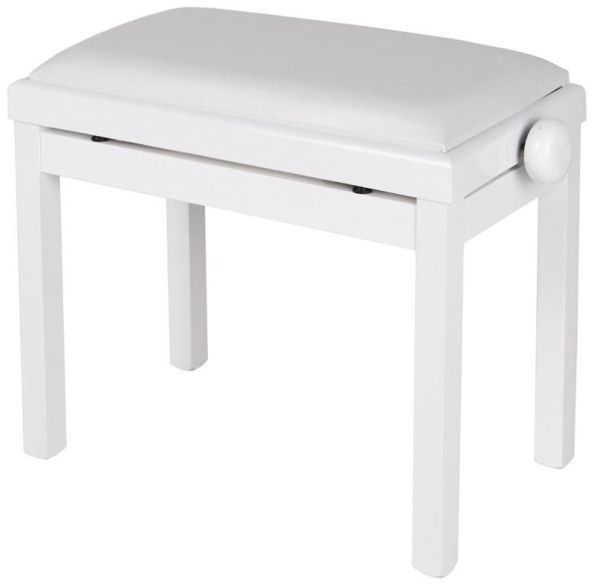 Banc réglable Blanc Satiné Skai