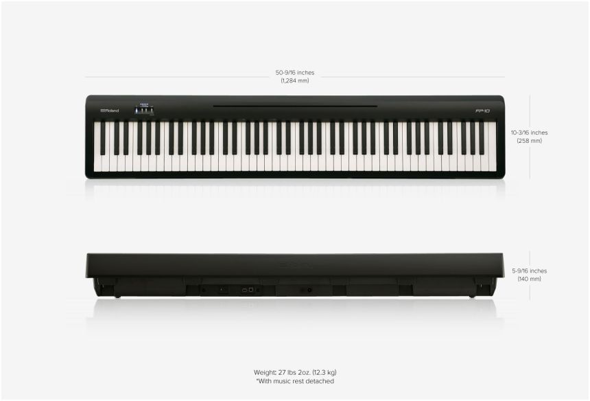 Roland fp10 size store