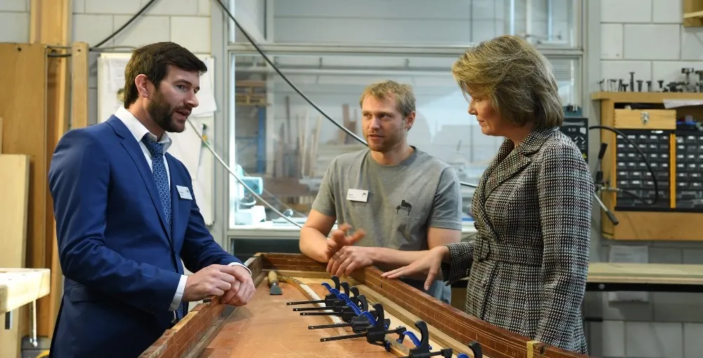 Frederic Maene en Koningin Mathilde