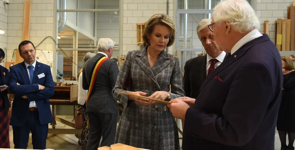 Chris Maene en Koningin Mathilde 