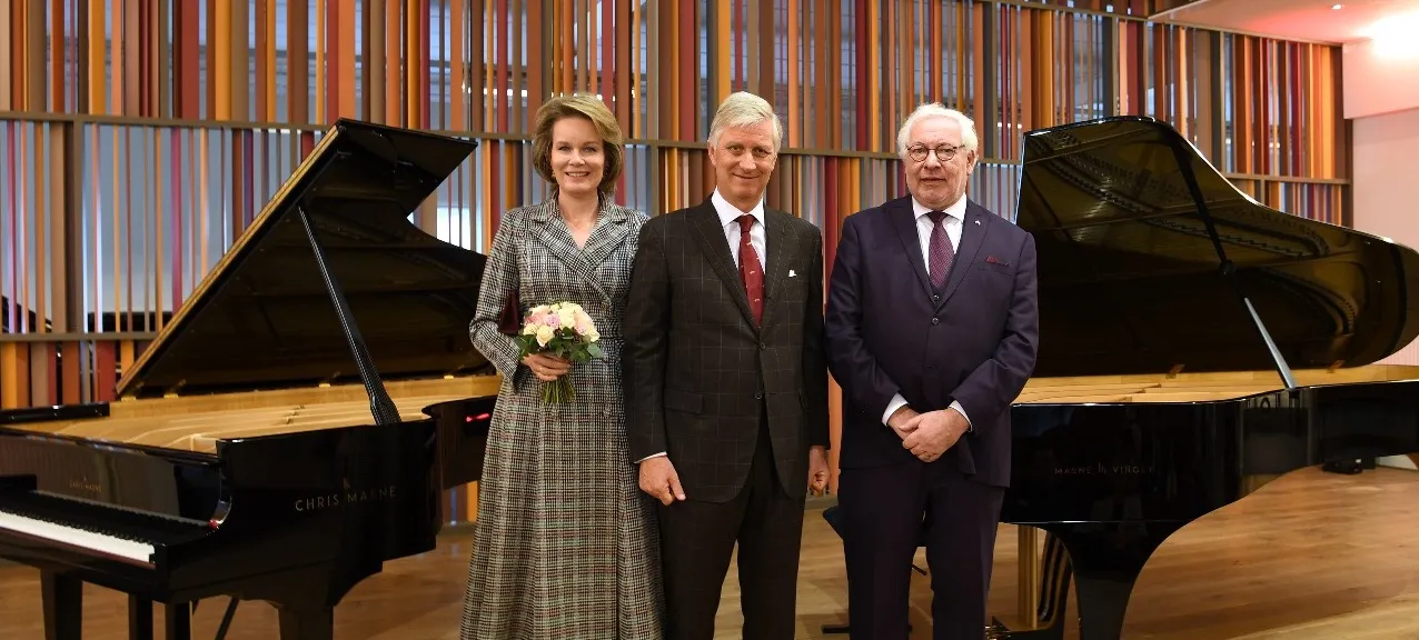 Chris Maene met Koning Filip en Koningin Mathilde
