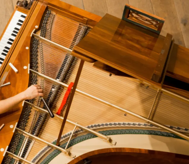 tuning a grand piano