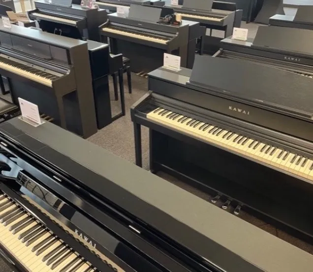 Showroom digital pianos