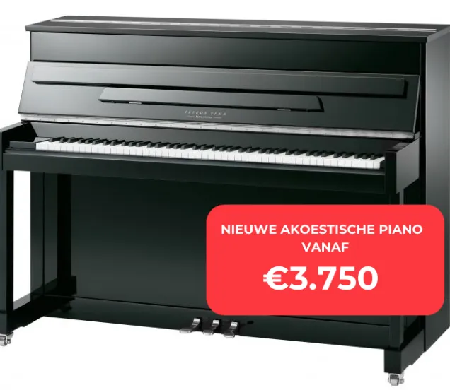 Nieuwe akoestische piano al vanaf €3.750