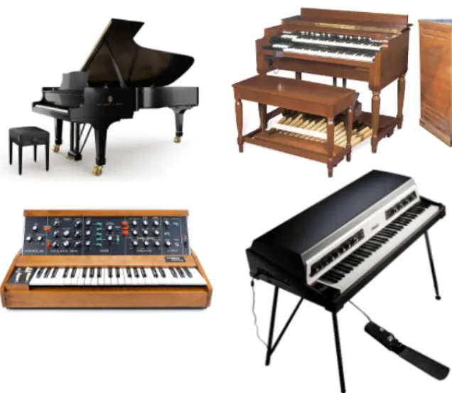 Nord Stage heeft alle aspecten van HammondB3, Rhodes Piano, Steinway piano, Synthesizer