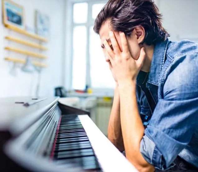 Piano patience during practice