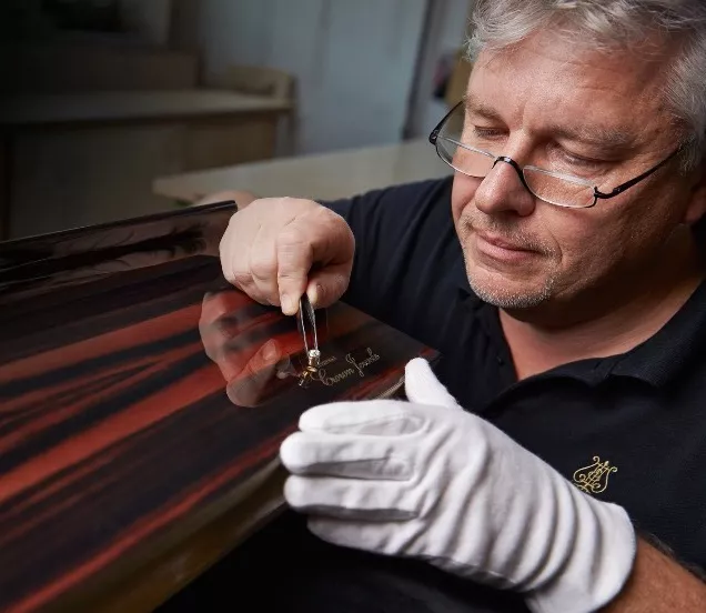 Steinway & Sons Crown Jewel - Amber wood